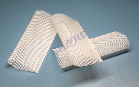 Welded Nylon Filter Mesh Ring Continuous / Cut To Length Tube Filter Overlapping Seam