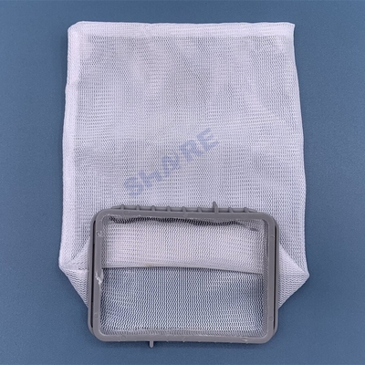 Washing Machine Lint Trap Filter Net Bag Clamp Size 73x55mm Wear Resistant Optimal Nylon Net,