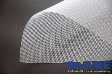 Chemical Processing Synthetic Polyester Silk Screen Mesh Fabric With Wash / Heat Setting Treatment