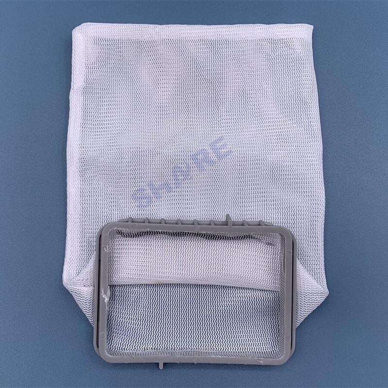 Washing Machine Lint Trap Filter Net Bag Clamp Size 73x55mm Wear Resistant Optimal Nylon Net,