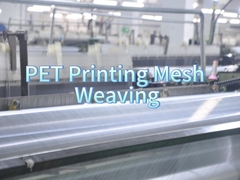 Polyester (PET) Screen Printing Mesh dalam Supplier Putih Kuning