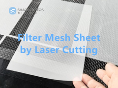 Custom Size Nylon Polyester Filter Mesh Sheet Piece dengan pemotongan laser