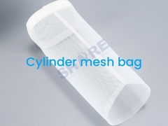 Cylinder PP Polyester Nylon Mesh Filter Bags Sewn Bottom untuk aplikasi medis
